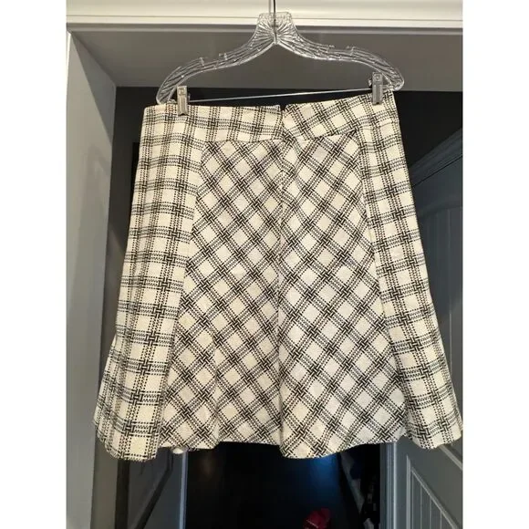 Ann Taylor Loft A-Line Skirt Size 12 | Cotton Wool Blend | 17" Wa - Picture 3 of 6